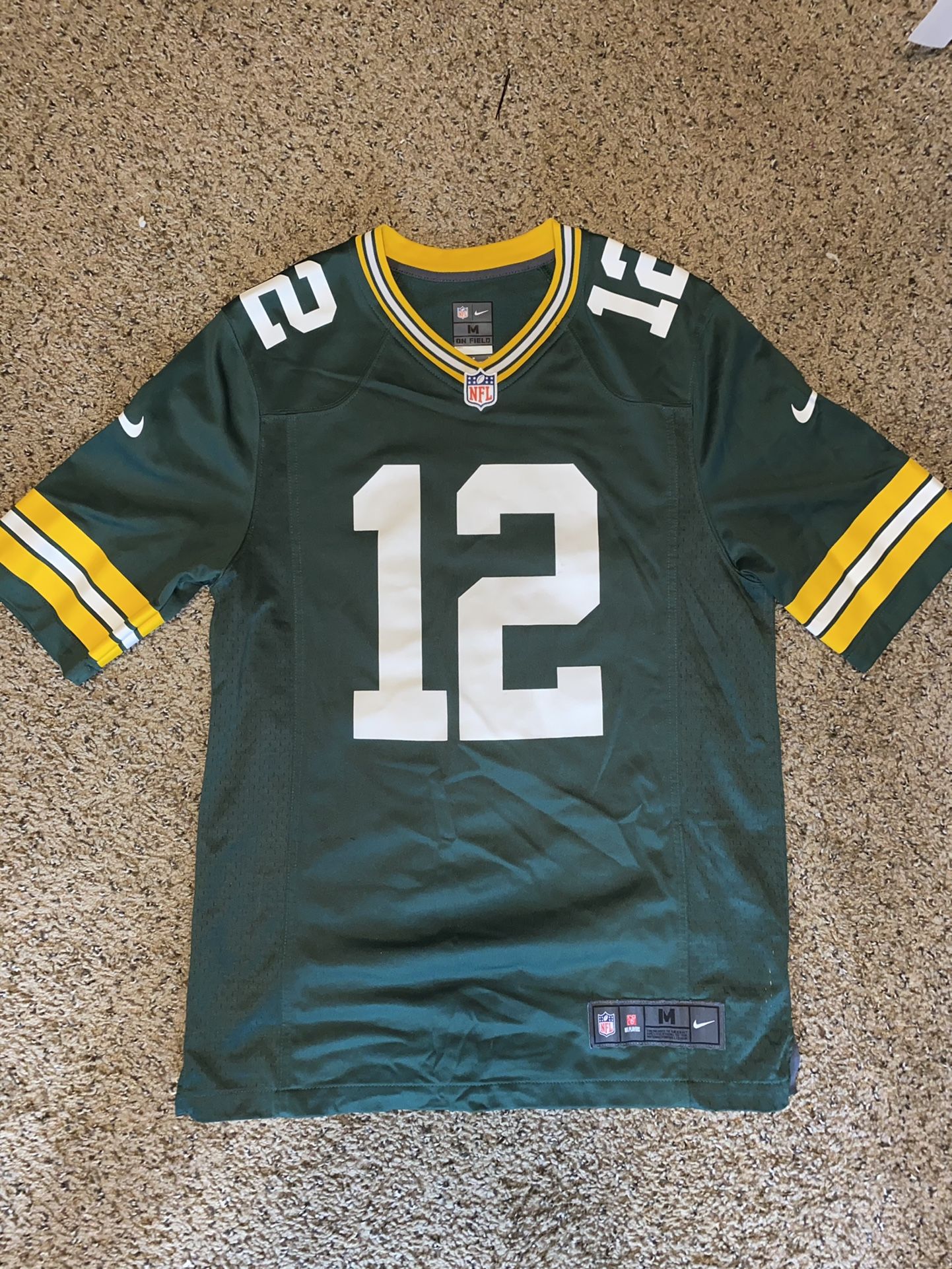 NFL NIKE  ON THE FIELD JERSEY PACKERS Aaron Rodgers Size M #12