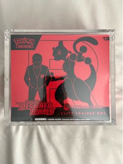 Pokemon Destined Rivals Pokemon Center Elite Trainer Box ETB with acrylic case