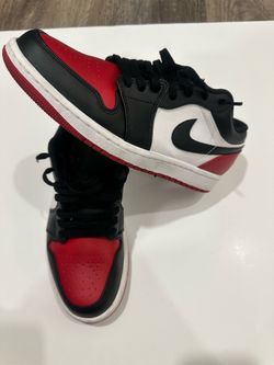 Nike Air Jordan 1 Low Bred Toe – Men’s Size 8.5