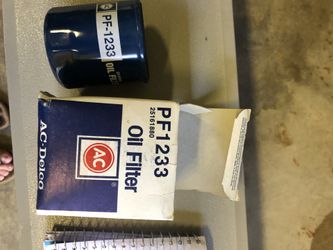 PF1233 AC Delco oil filter set of 8