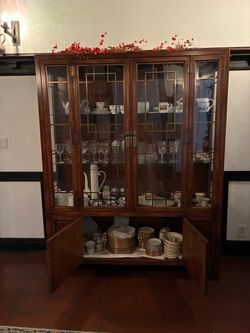 Glass china cabinet