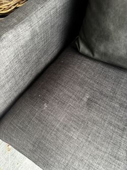 Two Charcoal Arm chairs-Used as is