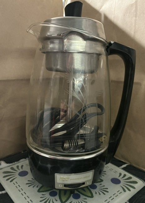 The Vtg MCM Proctor Silex Etched Glass VINTAGE