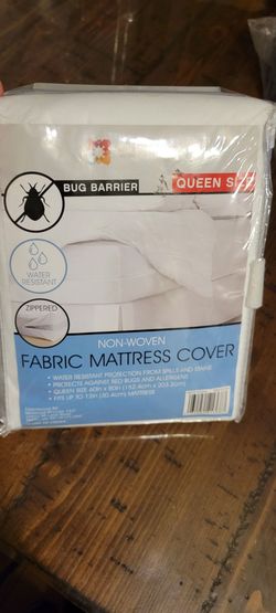 Interiors by Design Queen Mattress Cover Zippered Fabric 60x80 Waterproof