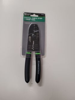 Commercial Electric Coaxial Cable Strip And Crimp Tool