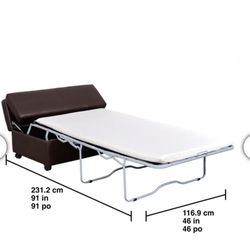 Ottoman Sleeper Pull Out Sofa Bed 