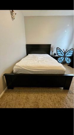Bed and nightstand