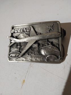 Boeing 757  pewter belt buckle 1982