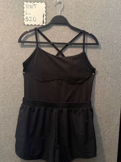 Black Athletic Tank Top Size Large