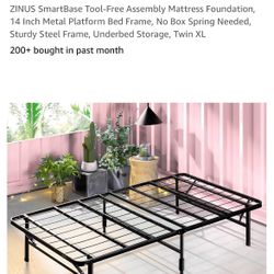 New! Foldable Twin XL platform bed frame 