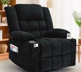 New - manual recliner with massage and heat