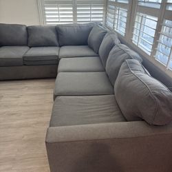 L Shape Couch Grey Color