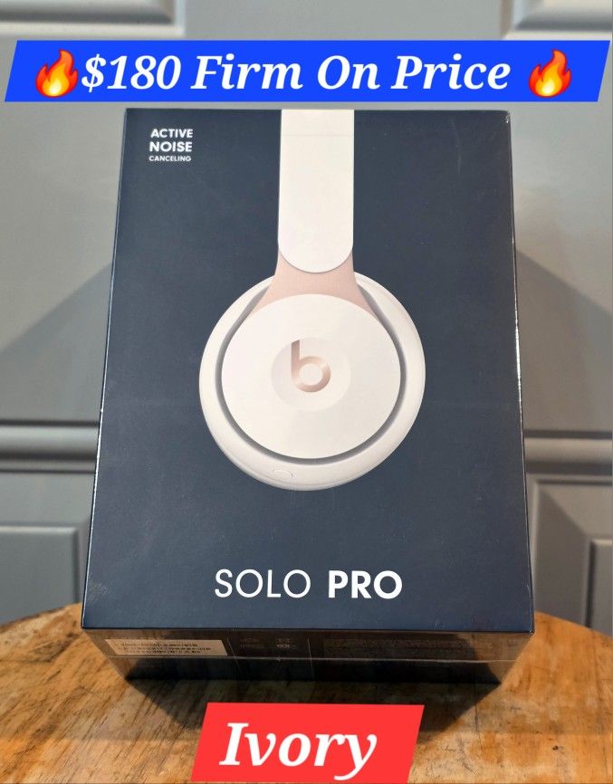🔥Beats Solo Pro Wireless NC🔥100% Original🔥$180 Firm On Price🔥 New Sealed