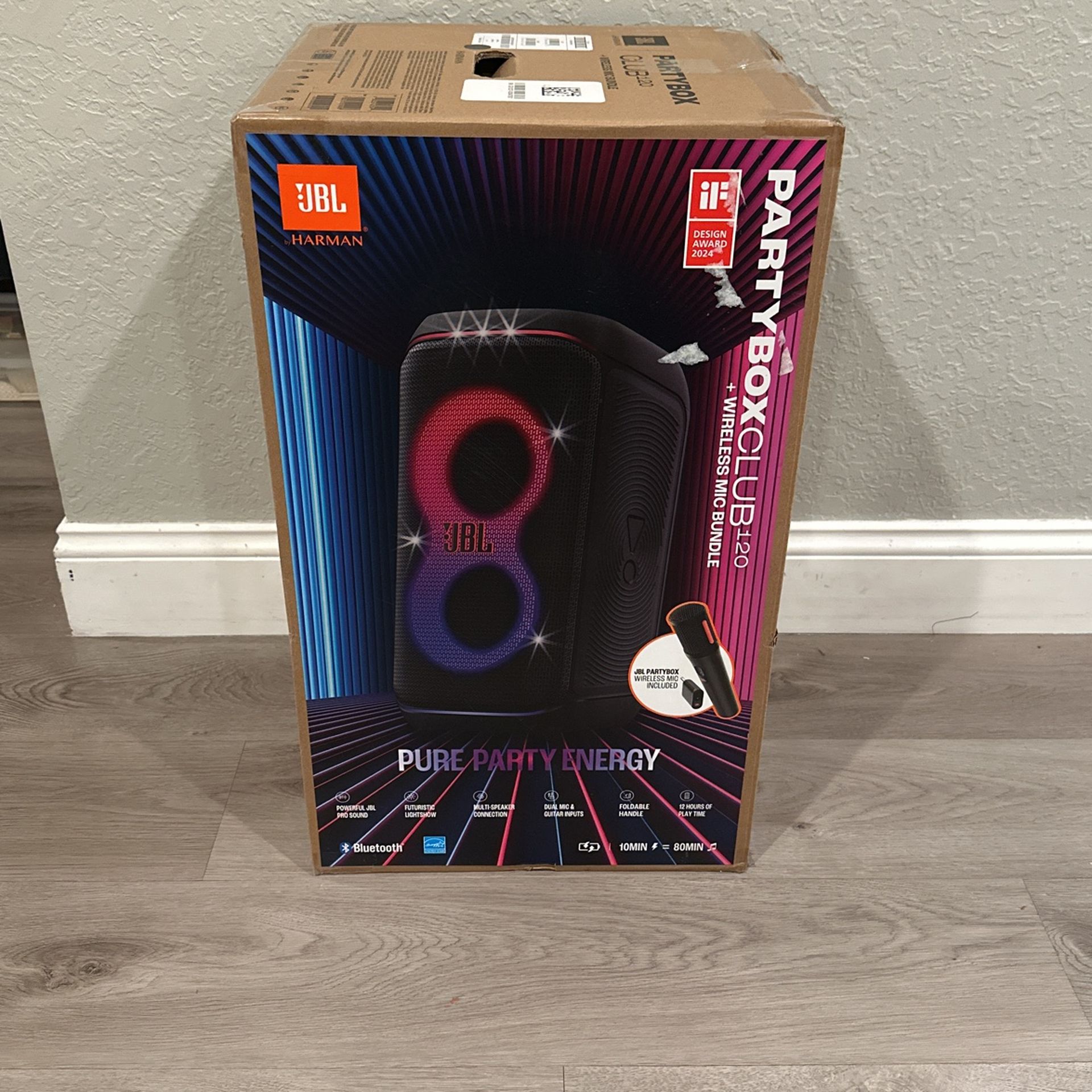JBL Partybox 120 with Wireless Mic Bundle
