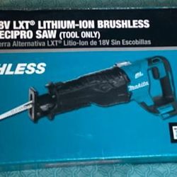 Makita XRJ05Z 18V LXT® Lithium-Ion Brushless Cordless Reciprocating Saw (Tool Only).