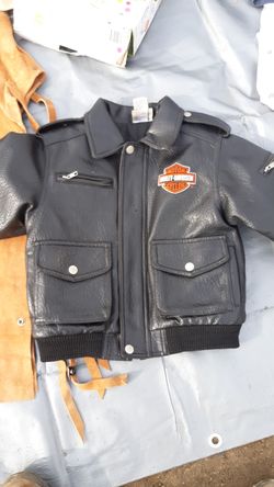 Kids Harley-Davidson leather jacket size 6