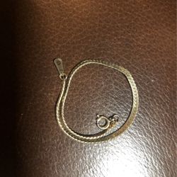 10 K Gold Bracelet Child  Gold Plated