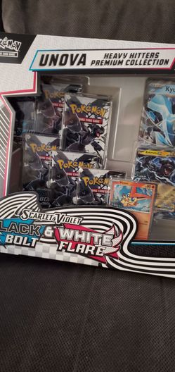 Unova Heavy Hitters Pokemon Premium Collection Black Bolt and White Flare Scarlet & Violet