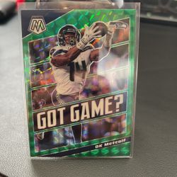 2020 DK Metcalf Green Prizm Got Game?, Seahawks NFL