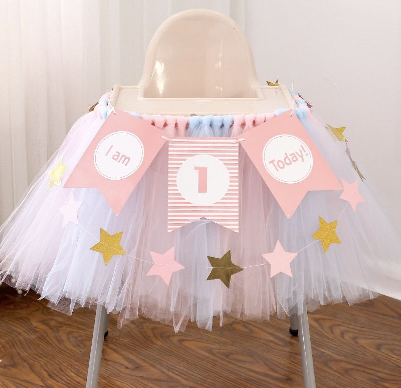 highchair banner + letter banner+star banner