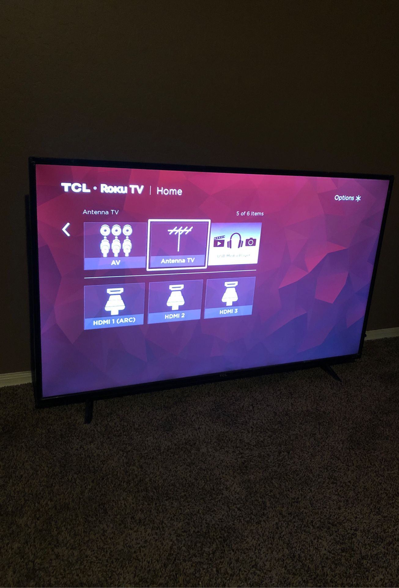 55” TCL ROKU TV (smart tv)