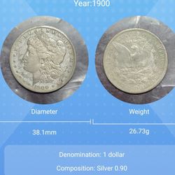 OLD DOLLAR COIN 1900 FAST SHIPPING 