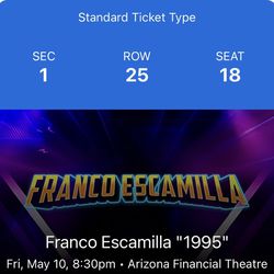 Franco Escamilla Tickets