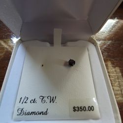 1/2 ct. Black Diamond Stud Earring 