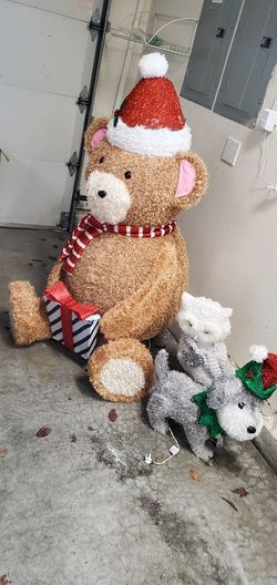 Tinsel Light Up Christmas Decor