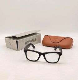 Ray-Ban Meta - Wayfarer (Gen 2) glasses with Meta AI, Audio, Photo, Video Compatibility - Clear lenses - Matte Black