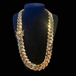 Miami Cuban Link Gold Plated Heavy Non Tarnish High Quality | 20mm - 24inch