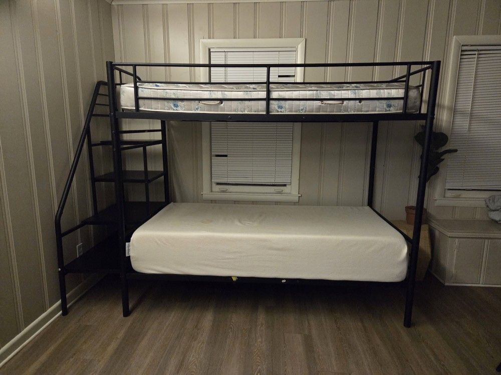 Twin Bunk Bed W stairs