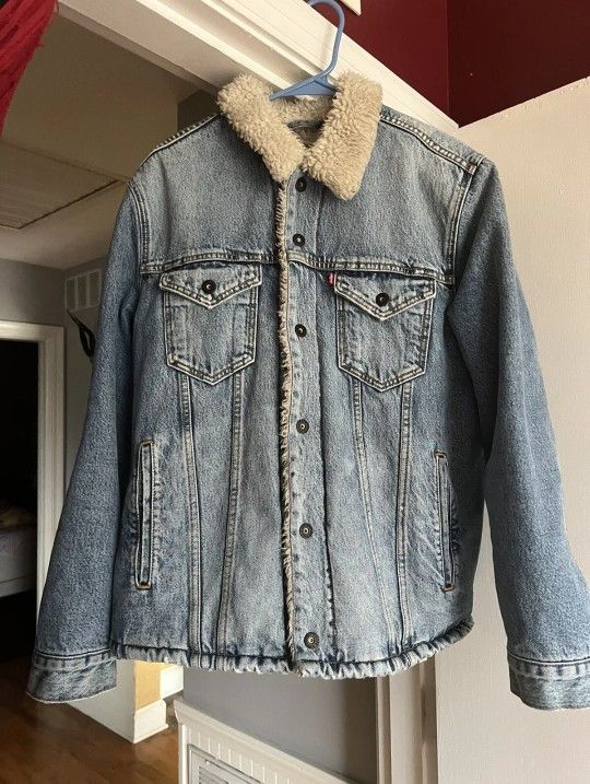Vintage Levi's Sherpa Lined Trucker Jacket Skateboard Collection