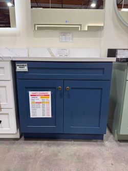 🚨🔥 WAREHOUSE DIRECT SALE : BLUE VANITY BASE💙✨