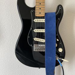Perri’s Leathers Suede Blue Guitar Strap