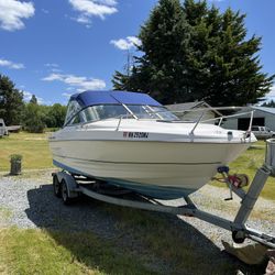 20 foot Bayliner cutting cabin