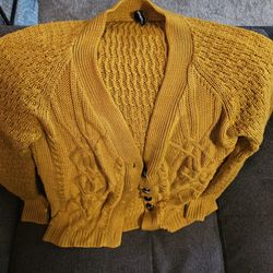 Yellow Cardigan Size M 💛 OBO