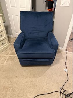 Blue Rocking chair/ Recliner