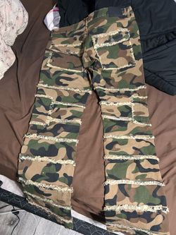 Camo stacked jeans 42x36