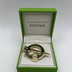 IRISH JEWELRY BY SOLVAR BROOCH ENAMEL. BIDDY MURPHY
