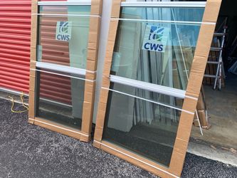 2x CWS 38 3/4x63 IMPACT LOW-e WINDOWS NEW