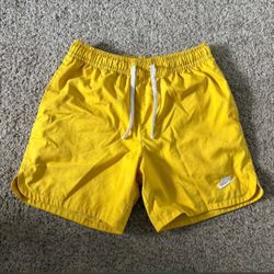 Yellow Nike Shorts
