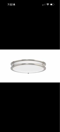 DYMOND 16" LED Flush Mount Ceiling Light Color Selectable CCT in Brushed Nickel