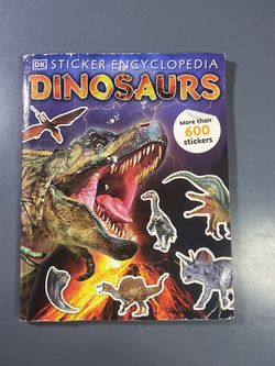 600+ dinosaurs stickers and encyclopedia with two toys