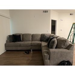 Grey Section Couch 