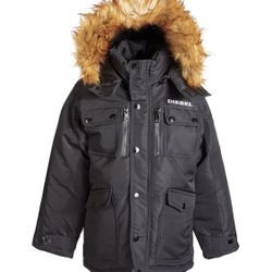 Big Boys diesel Faux Fir parka Jacket