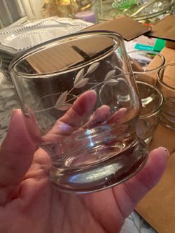 Princess house small glasses 6pcs