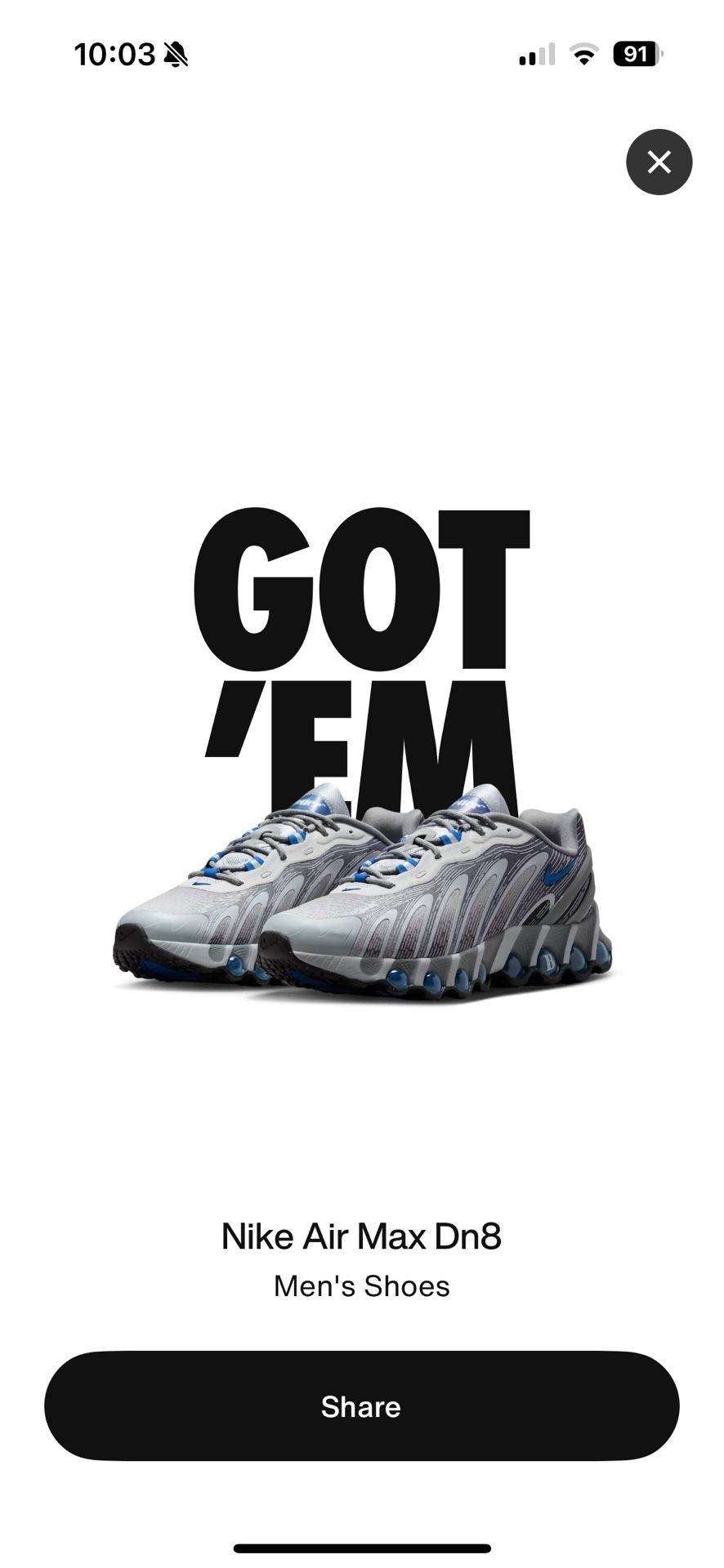 Better Gift Shop x Air Max DN8 Size 10