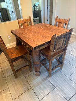 Solid wood kitchen table