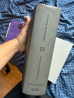 He reads truth Bible CSB